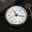 90mm clock insert for quartz movement with gold rim numerals 3