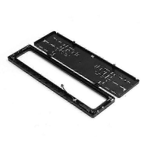 Remote roller shutter for car license plate hide & protection EU 1