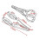 Headlight clamp for motorcycle, universal silver bracket mount 3