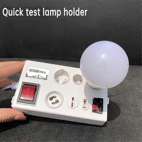 Support de test d'ampoule pour douilles E27, B22 et E14, conception multi-interface 2