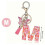 Letter keychain for M style with cute initial pendant 4