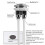 Dual flush push button for toilet cistern universal replacement TY 4