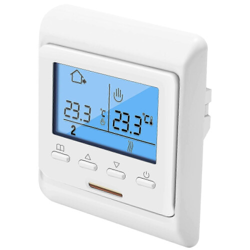 Programmable thermostat for floor heating 16A 230V LCD temperature control 2