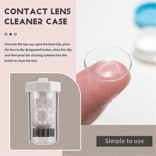 Contact lens cleaner case with 4 pieces hydrogen peroxide solution 1