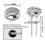 Dual flush push button for toilet cistern universal replacement TY 3