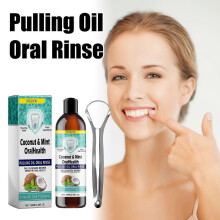 Eelhoe Oral Coconut Oil Mouthwash Removes Stains, Beautifies Teeth, Freshens Breath, Cleans The Mouth And Protects The Gums
