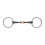 (4.5in, Black/Silver) Shires Copper Lozenge Horse Snaffle Bit 1
