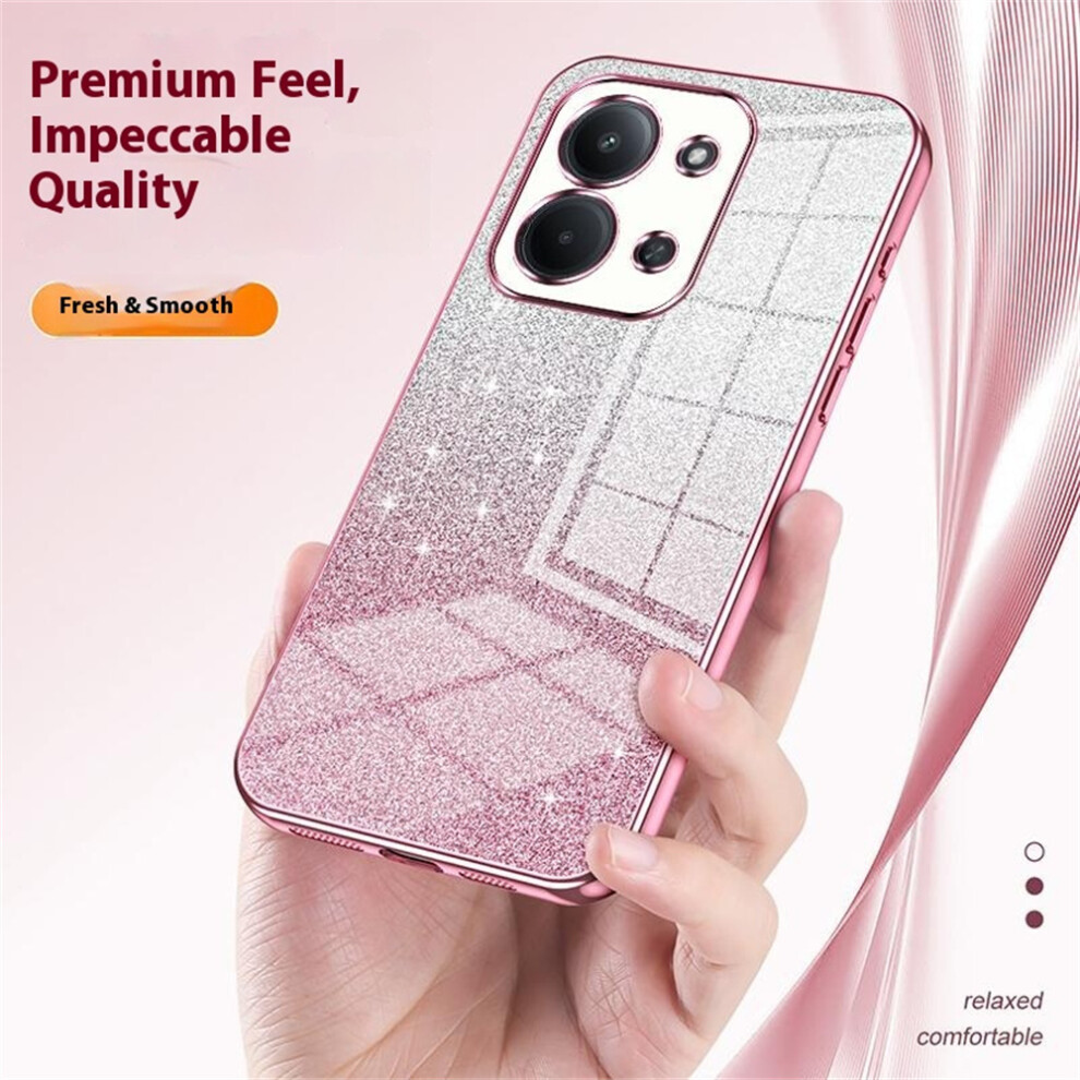 (Pink) For Xiaomi Redmi 15C 4G (Global) (171Mm) / Poco C85 4G (171Mm) Case Electroplating Gradient Glitter Tpu Phone Cover Pink 6914296165791