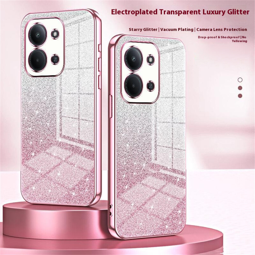 (Silver) For Xiaomi Redmi 15C 4G (Global) (171Mm) / Poco C85 4G (171Mm) Case Electroplating Gradient Glitter Tpu Phone Cover Silver 6914297949291