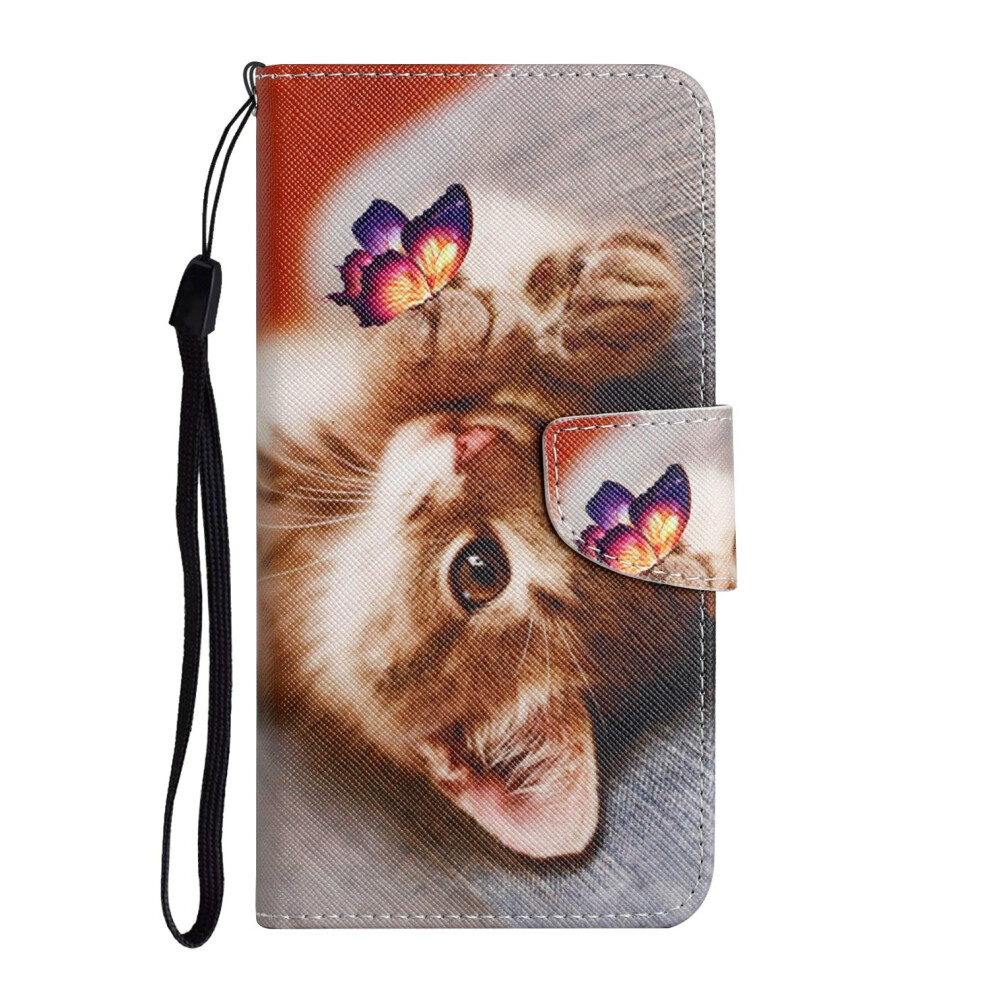 (Butterfly Cat) For Xiaomi Redmi 15C 4G (Global) (171Mm) / Poco C85 4G (171Mm) Case Pattern Printing Protective Leather Folio Phone Cove 6914294241589