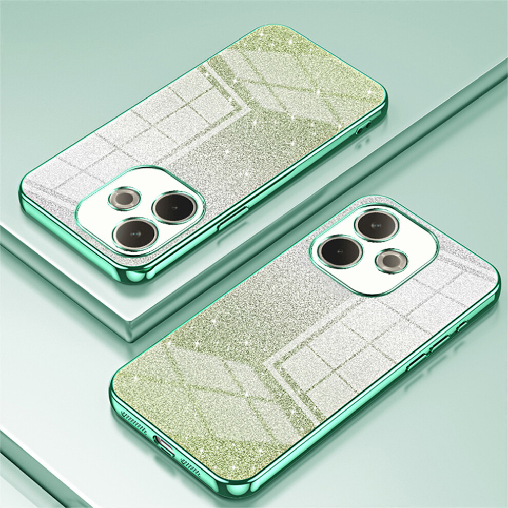 (Green) Phone Case For Oppo A5 Pro 4G (Global) / A5 Pro 5G (Global) / A5 Energy 5G (China) Electroplating Gradient Glitter Tpu C Green 6914293707345