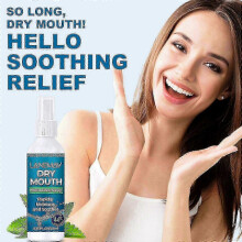 2pcs Xylitol Dry Mouth Spray, Mint Flavor, Stimulates Saliva, Fast Relief, Fresh Breath