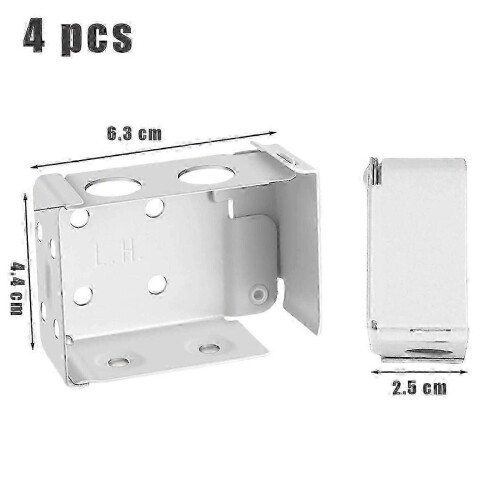 Metal Window Blind Mounting Brackets 4Pcs 2.5 Inch Adjustable Hardware Set 1