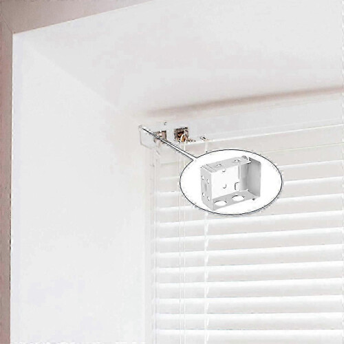 Metal Window Blind Mounting Brackets 4Pcs 2.5 Inch Adjustable Hardware Set 2