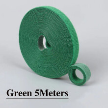 Double Side Hook and Loop Tape Reusable Fastening Tape Cable Ties for Diy Home Office Wire Bundling green | 50mm 5Meter