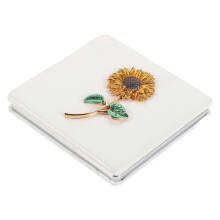 Travel Makeup Mirror with Magnification: Double-Sided Square Compact, Portable for Purse Handbag