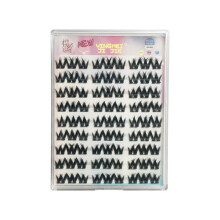 Natural Dense Long Curly False Eyelashes Blind Box DIY Lash Clusters Wispy