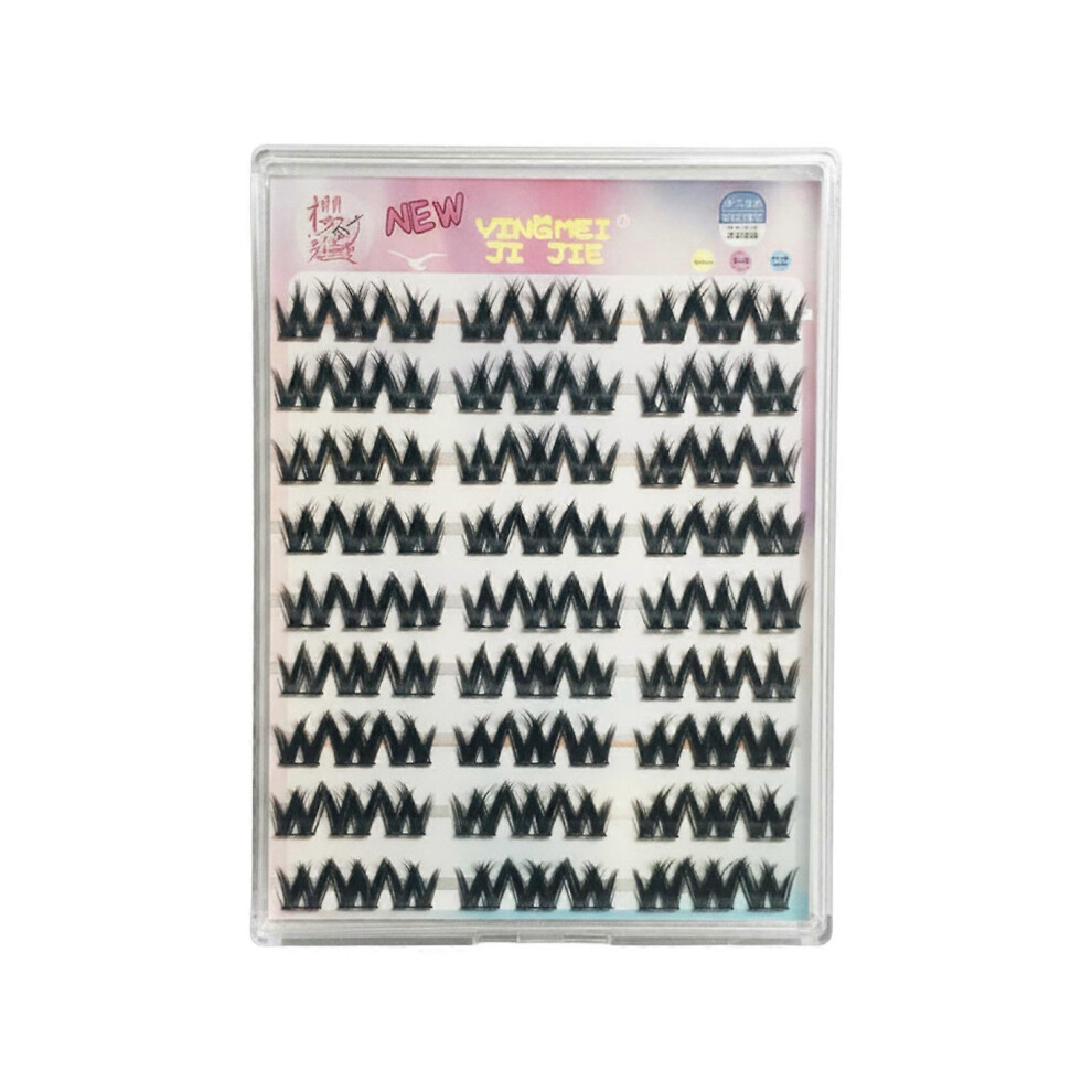Natural Dense Long Curly False Eyelashes Blind Box DIY Lash Clusters Wispy