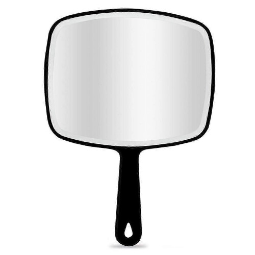 Large Handheld Salon Mirror with Handle