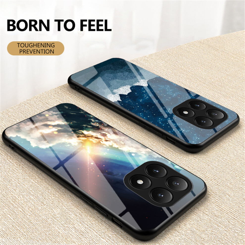 (Scattering Starry) For Xiaomi 15T Case Starry Sky Pattern Tempered Glass Phone Cover 6914292563218