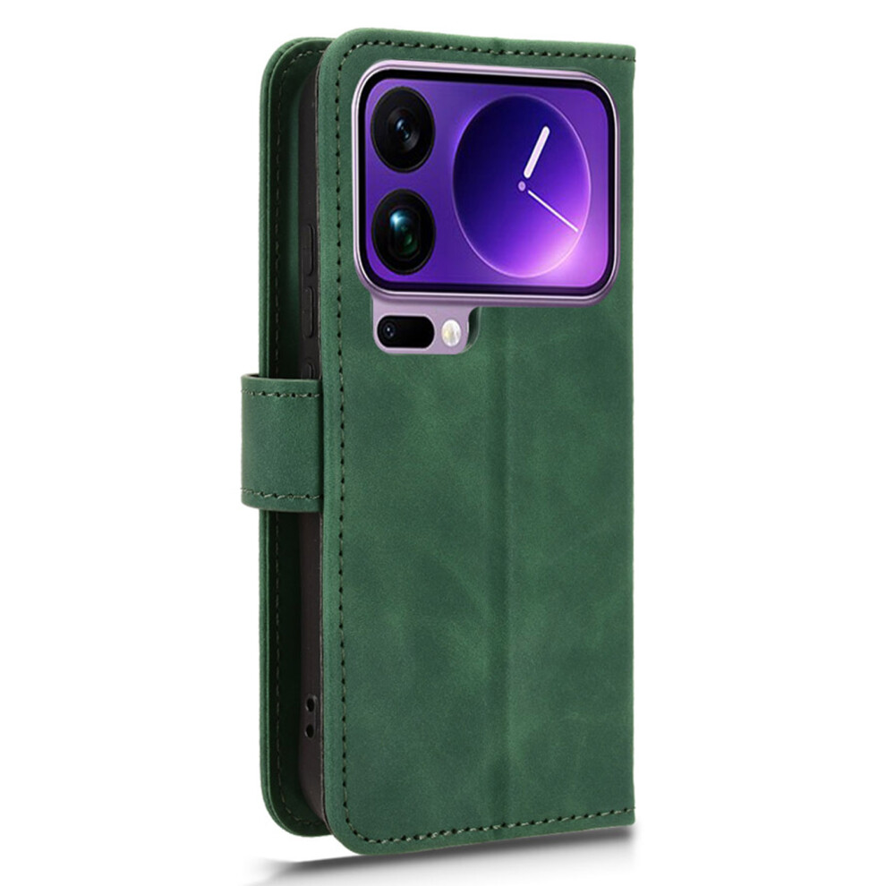 (Green) For Xiaomi 17 Pro Leather Case Skin Feel Anti Drop Wallet Flip Phone Cover Green 6914296090147