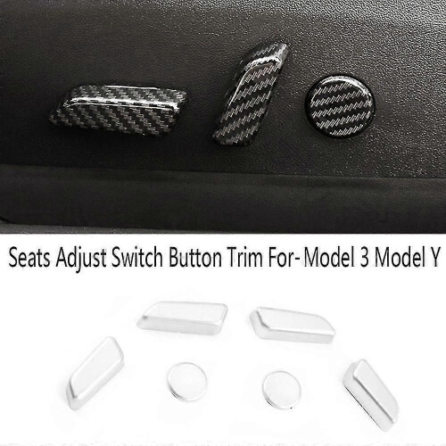 Cache-boutons de commande de siège pour Tesla Model 3 et Model Y - Lot de 6 2
