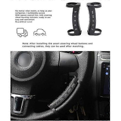 Wireless steering wheel controller for universal cars with Bluetooth LED 2