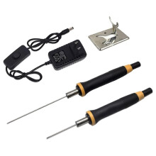 Tagliatrice per Polistirolo con Filo Caldo, Utensile Elettrico per il Taglio di Polistirolo, Temperatura Più Elevata, 2 Aghi, Impugnatura