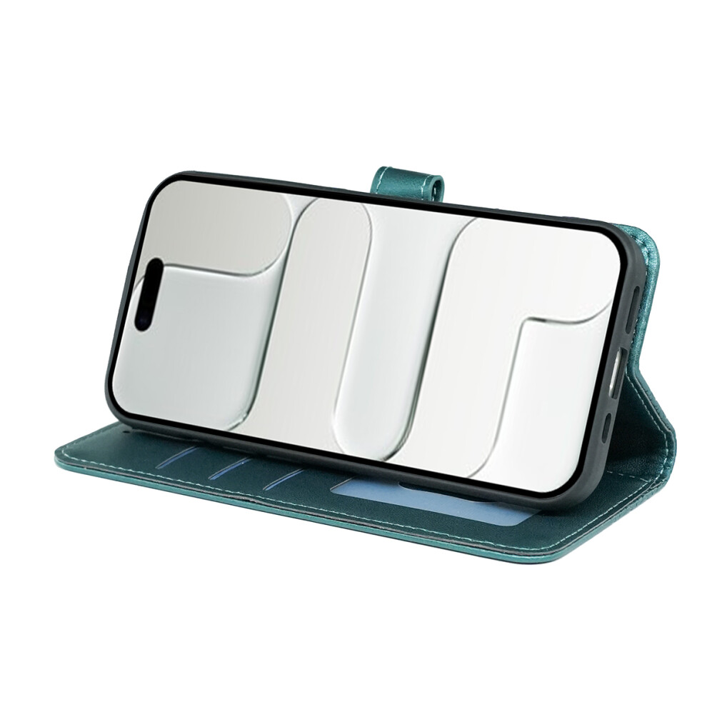 (Green) For Iphone 17 Wallet Phone Case Pattern Imprint Leather Flip Cover Green 6914296559255