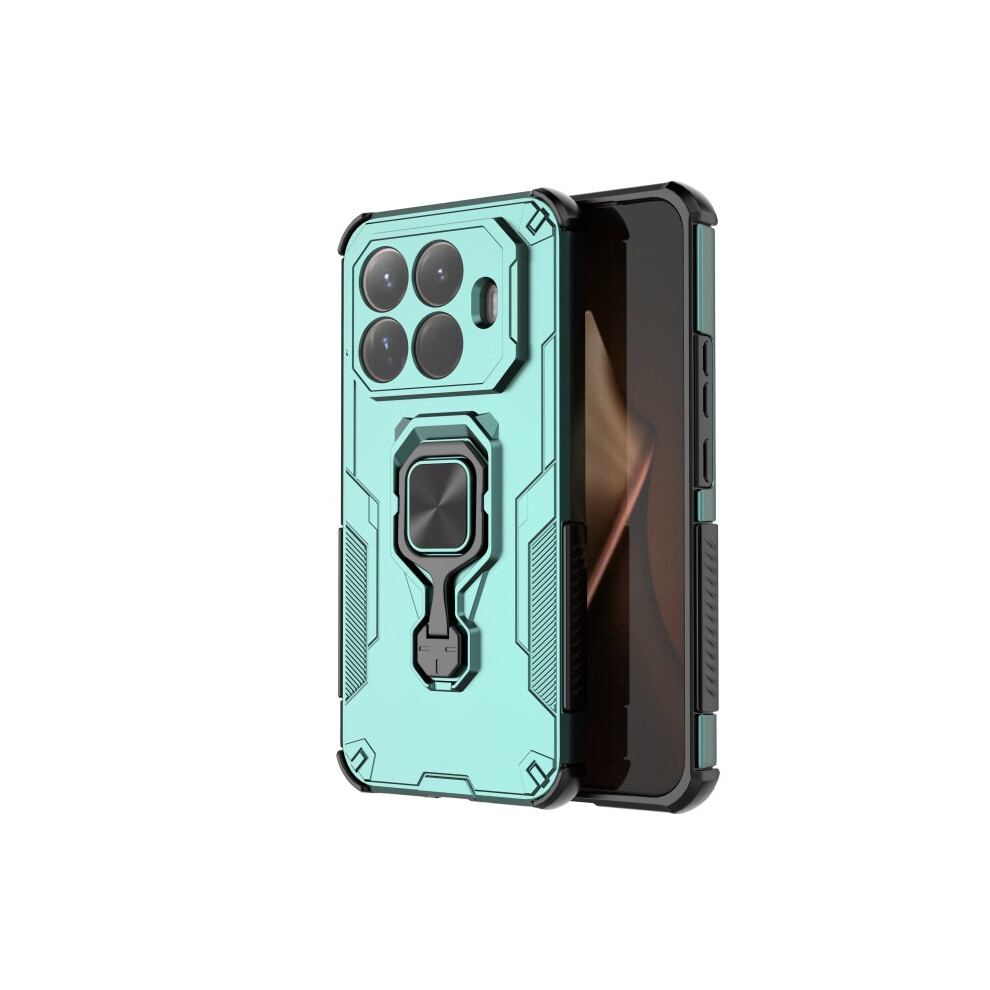 (Green) Wanlonfeng For Xiaomi 15T Pro Phone Case Pc Tpu Back Cover Kickstand With Tempered Glass Green 6914295666916