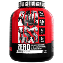 BAD ASS Zero Whey Isolate Protein Powder 2kg Strawberry Banana Zero Sugar - UK Stock Fast Delivery