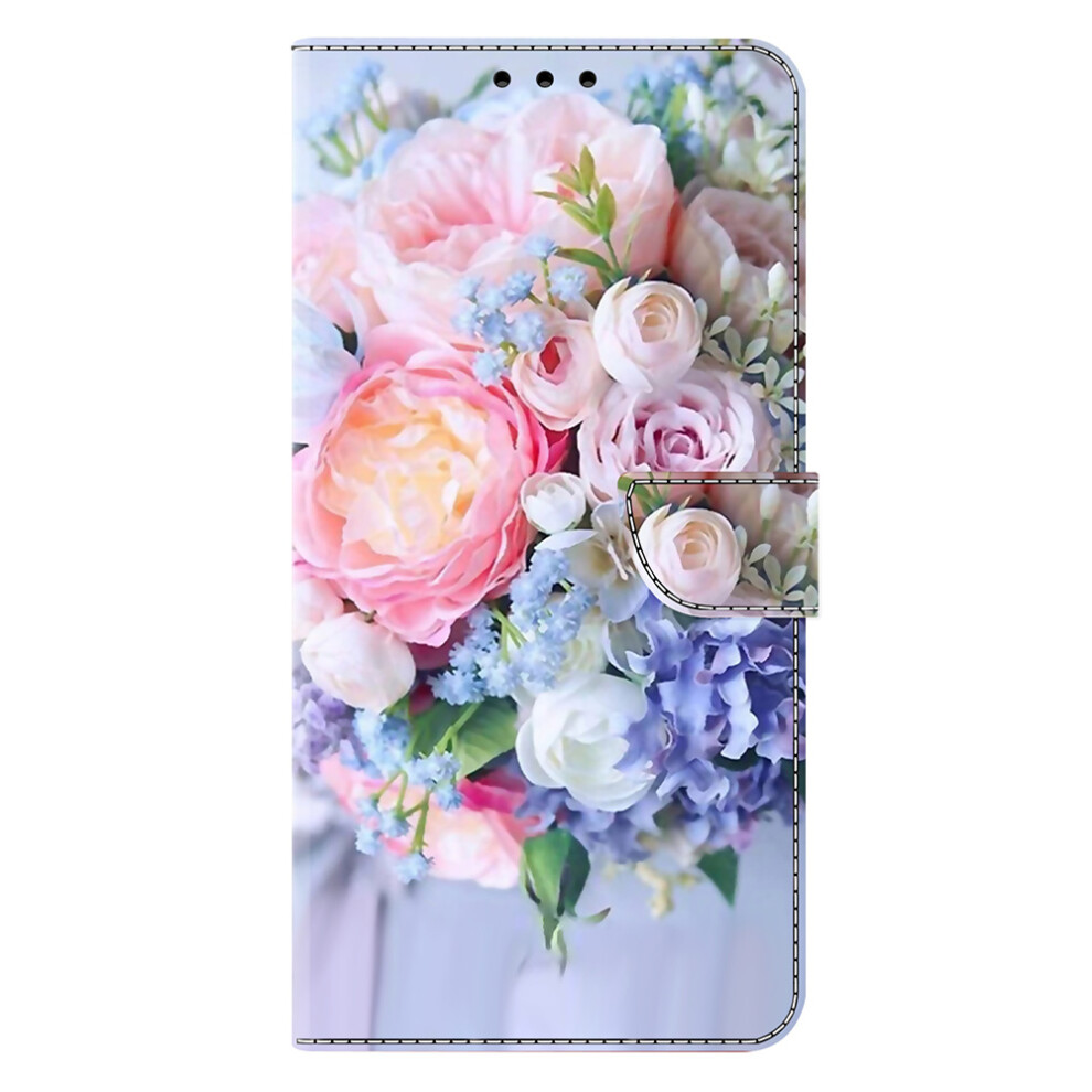 (Colorful Flower) For Xiaomi Redmi A5 4G (171.7Mm) / Poco C71 4G Case Magnetic Clasp 3D Pattern Leather Wallet Phone Cover 6914290935741