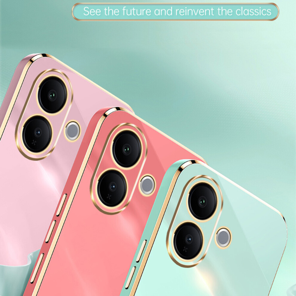 (Pink) Bulk Purchasing Xinli For Vivo V60 Lite 5G Case Tpu Phone Cover With Electroplating Frame Pink 6914293678270