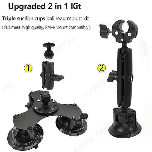 Soporte triangular para coche para Insta360 X3 - Compatible con palo selfie 2