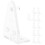 Blind bottom rail holder for horizontal blinds - 12pcs clear brackets 2