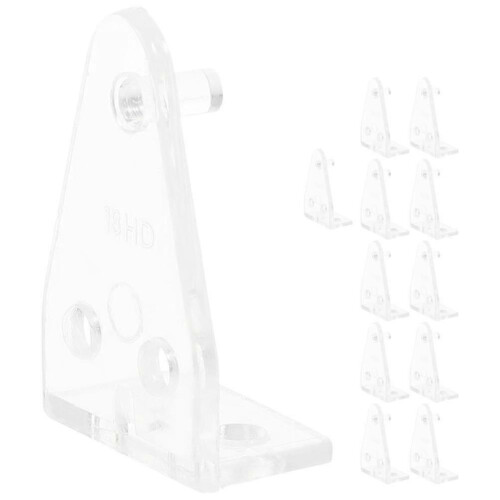 Blind bottom rail holder for horizontal blinds - 12pcs clear brackets 1