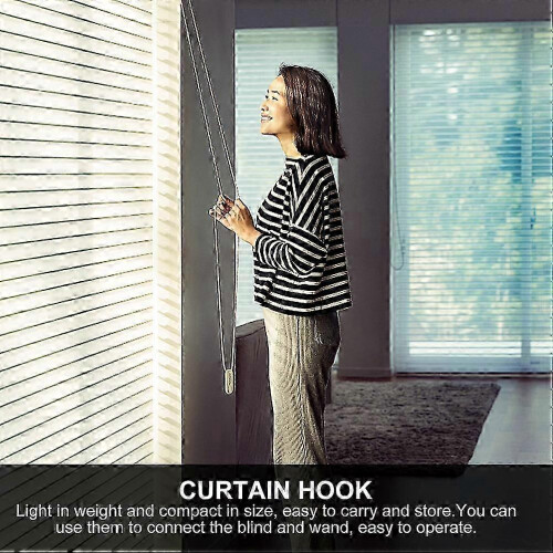 Blind bottom rail holder for horizontal blinds - 12pcs clear brackets 2
