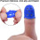 Silicone fingertip grips for paper sorting - 16pcs 4 sizes protector pads 4