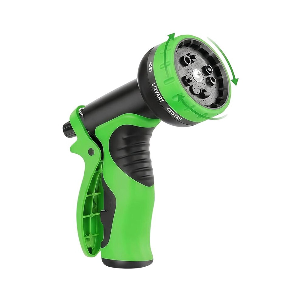 Garden Hose Nozzle With 10 Spraying Patterns - High Pressure Water Sprayers With Lock Feature Comfort Grip 4711239789043