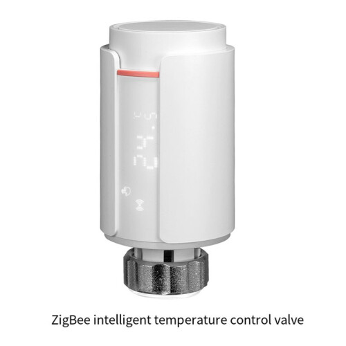 2Pcs Tuya  ZigBee Thermostatic Radiator Valve TRV Programmable App Remote Temperature Controller 2