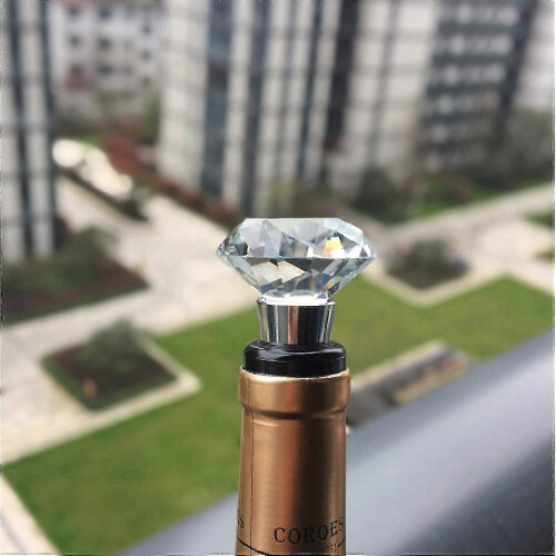 Weinstopper-Geschenkset mit Kristall-Diamant-Design, 2er-Pack 1