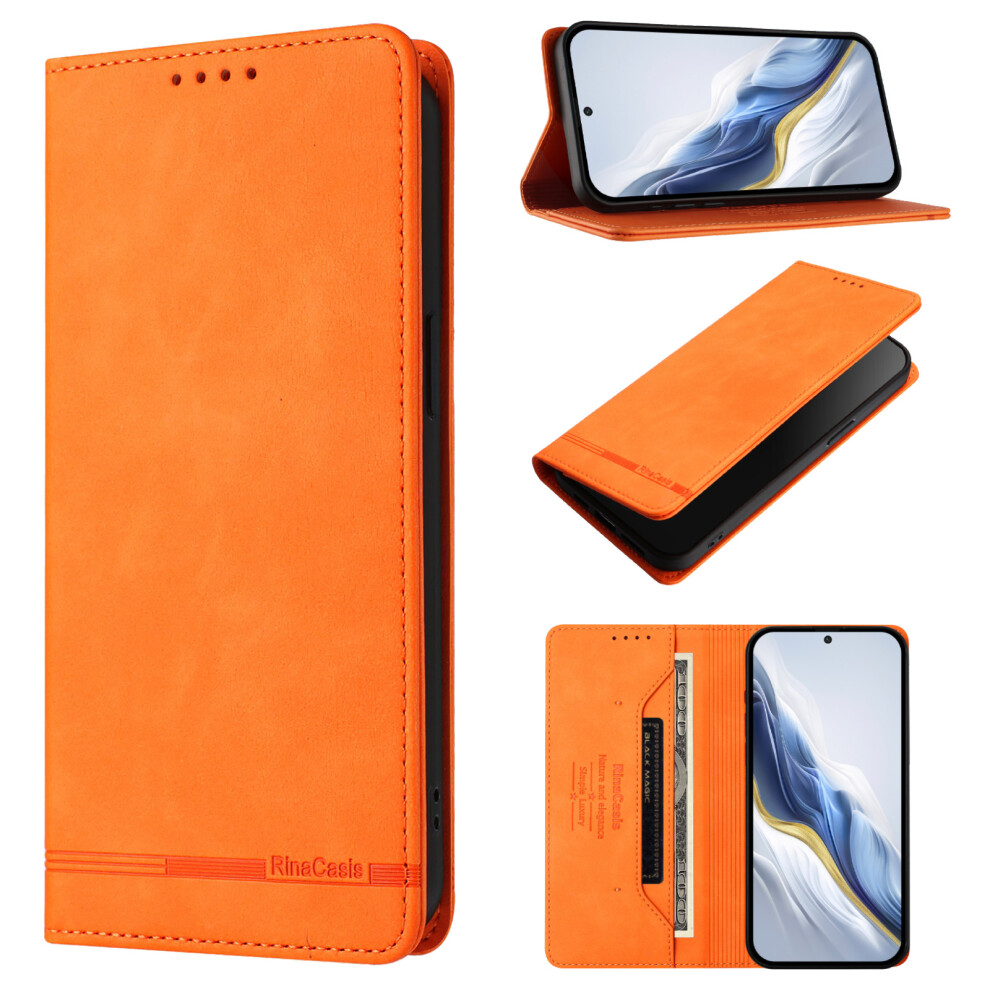 (Orange) For Vivo V60 5G Case Rinacasis Rc23 Rfid Blocking Wallet Stand Pu Leather Phone Cover Orange 6914298054789