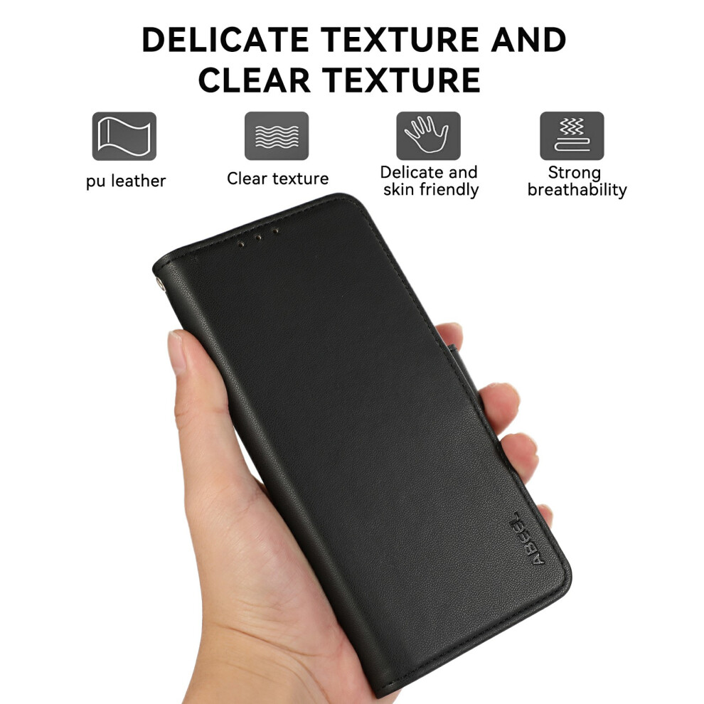 (Black) Abeel For Xiaomi Redmi K90 5G / Poco F8 Pro Case Leather Phone Cover With Rfid Blocking Wallet Black 6914299306498