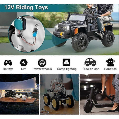 Power wheel adapter for 18V battery with wire harness connector 1