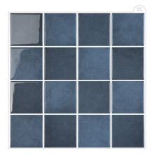 Self-Adhesive Checkerboard 3D Epoxy Wall Sticker, Waterproof and Oil-Resistant Interior Kitchen Decorative Wallpaper.