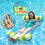 Inflatable pool mattress, floating pool hammock - Green - Size 120x70CM 3