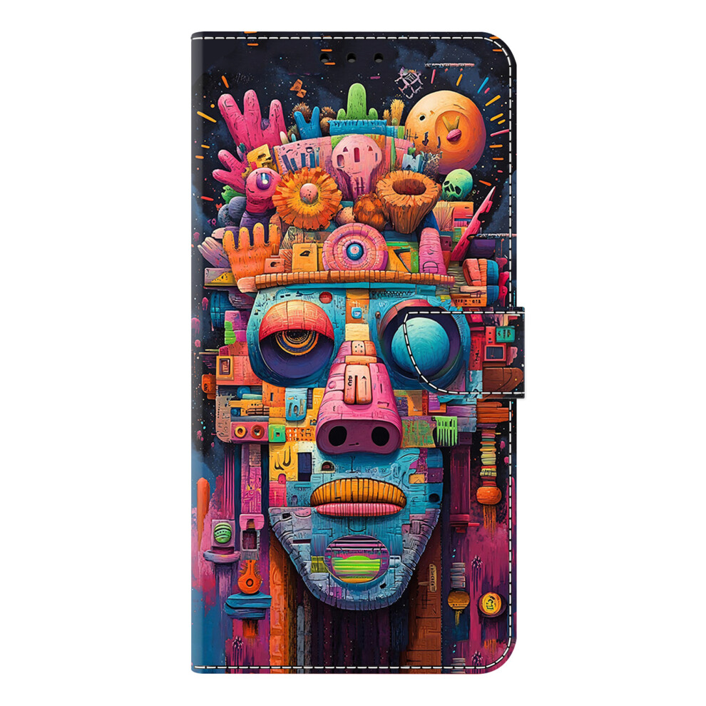 (Graffiti Portrait) Pu Leather Case For Xiaomi Redmi 15C 5G (Eu) (173Mm) / 4G (Eu) (173Mm) / Poco C85 4G (173Mm) Foldable Stand Wallet P 6914296218640