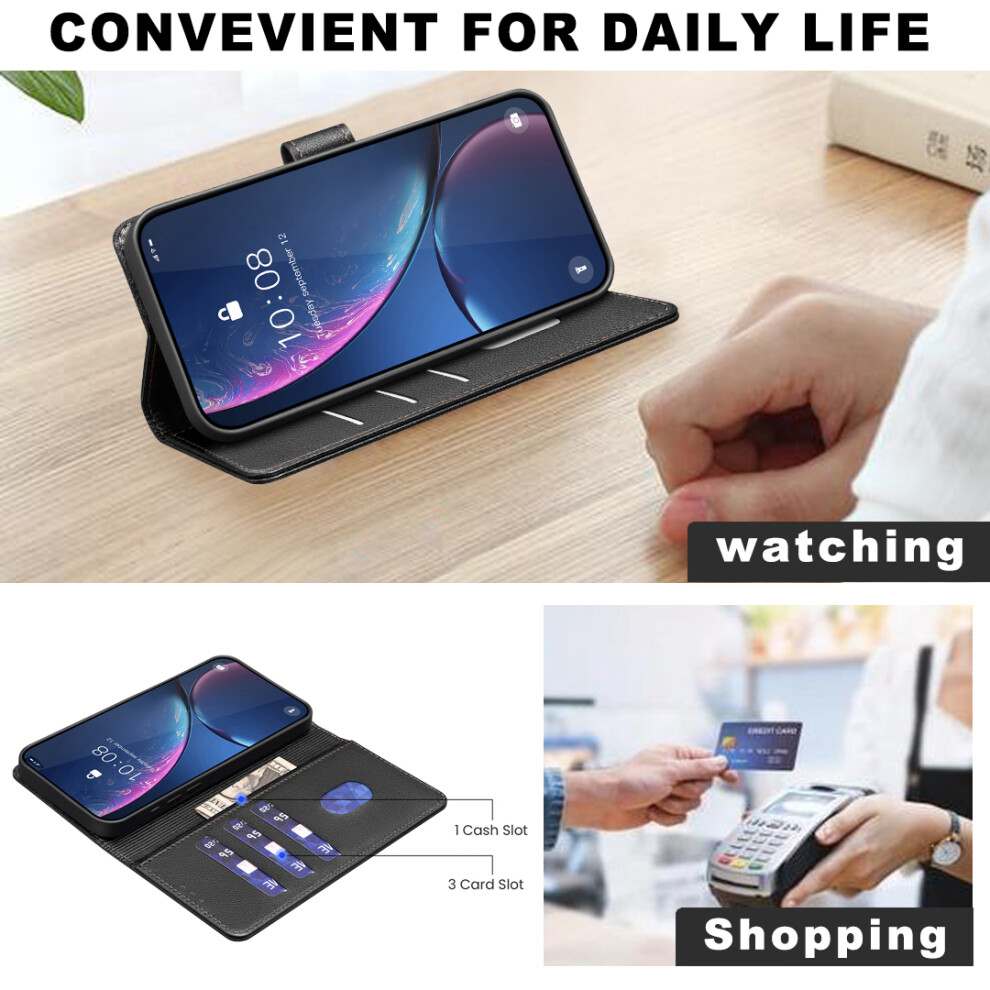 (Black) Binfen Color For Xiaomi Redmi Note 15 Pro 4G (Global) Leather Case Bf32 Wallet Rfid Blocking Phone Cover Black 6914297177618