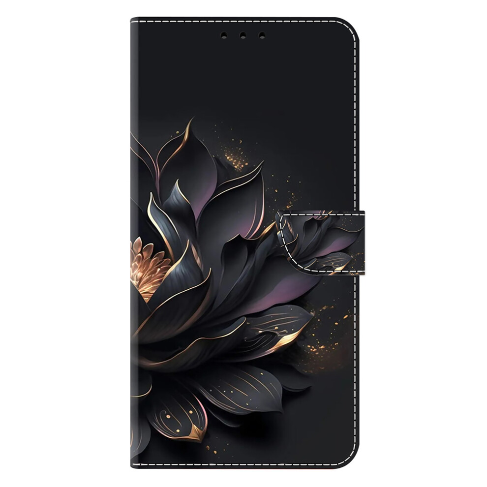 ( Lotus) For Samsung Galaxy S26 Ultra Case Magnetic Clasp 3D Pattern Leather Wallet Phone Cover Purple 6914290053315