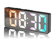 Despertador Colorido para Crianças - Despertadores Digitais de Cabeceira para Casa de Quarto, Presentes para Meninos Adolescentes e Meninas, Display